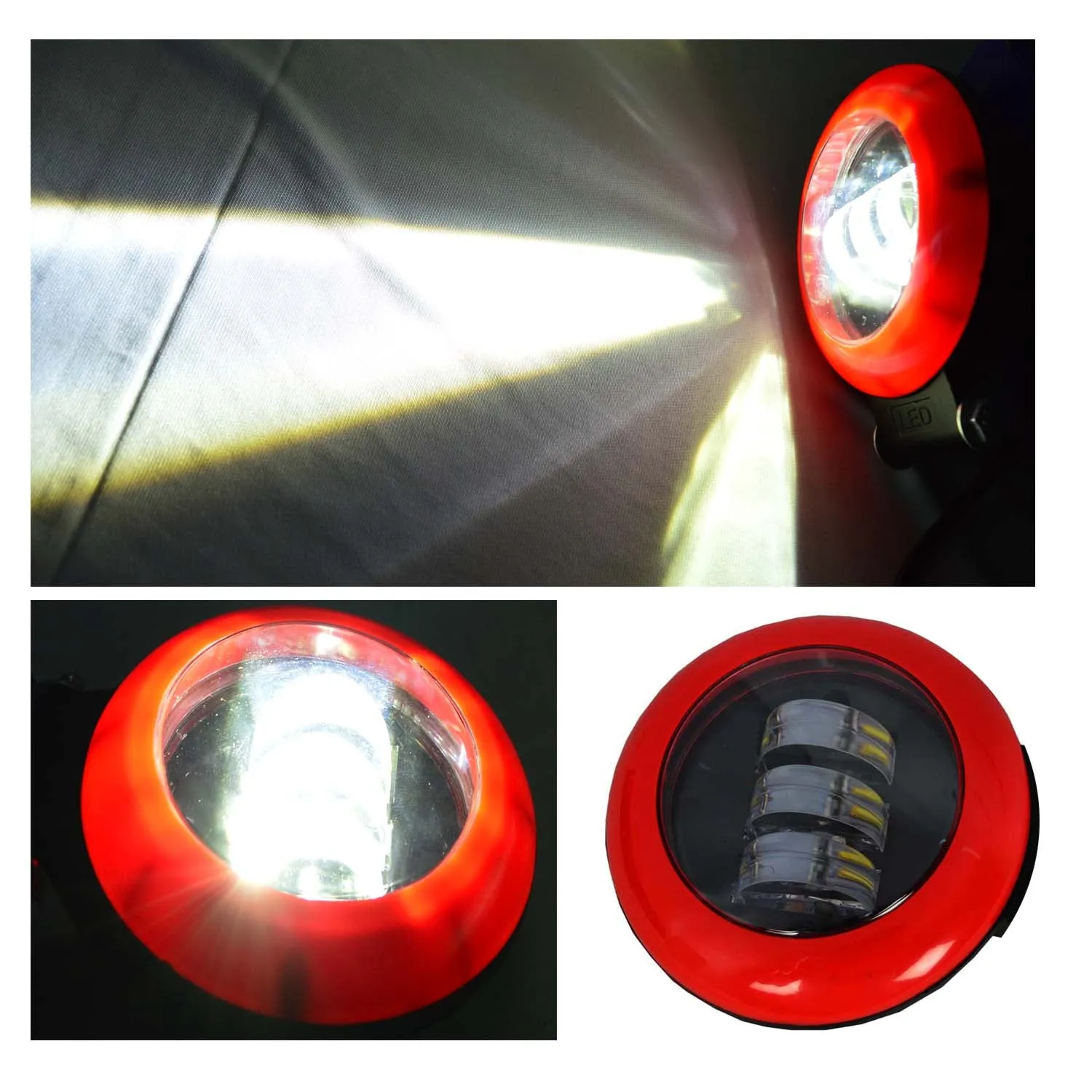 R.J.VON -Bike Led Fog Light Supper Bright 25 W Each (Pack of 3 Pcs)