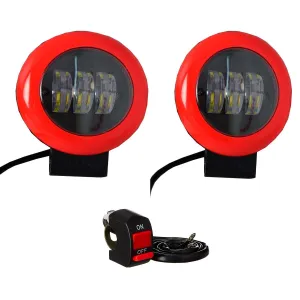 R.J.VON -Bike Led Fog Light Supper Bright 25 W Each (Pack of 3 Pcs)