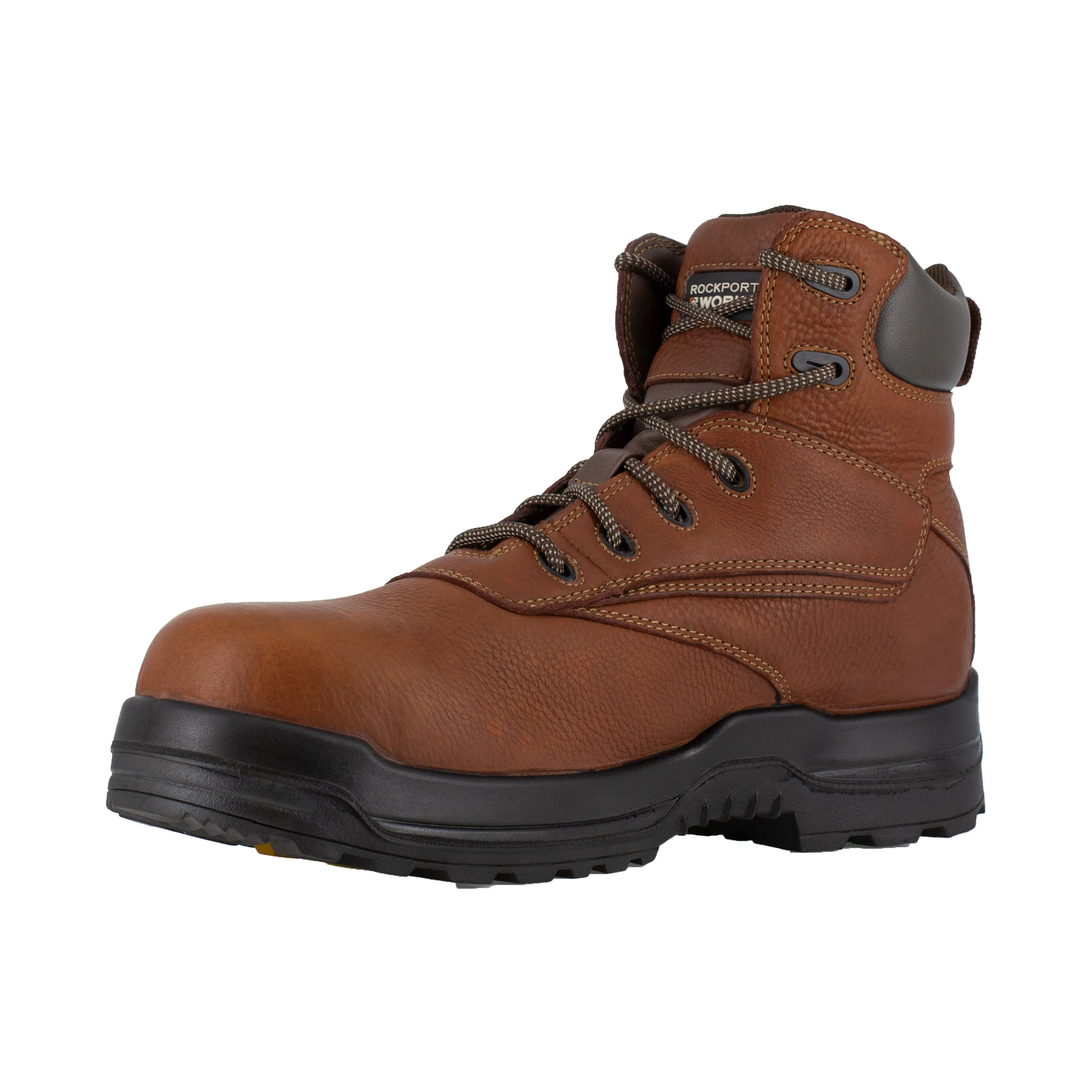 Rockport Men's More Energy 6" Plain Toe Waterproof Work Boot - Tan - RK6628