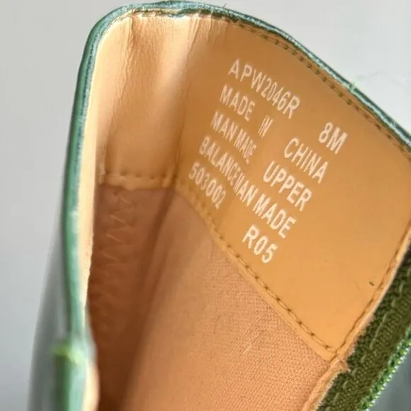 Rockport| Stylish Waterproof Green Women's Wedge Mid-Calf Side Zip Boots Sz 8M