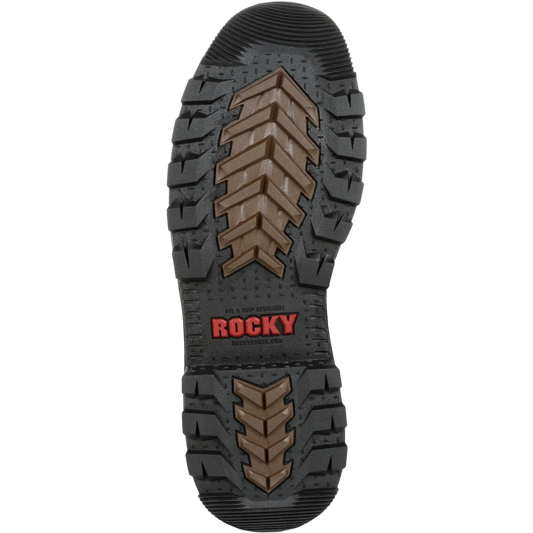 Rocky Men's Rams Horn 8" Waterproof Work Boot - Brown - RKK0296
