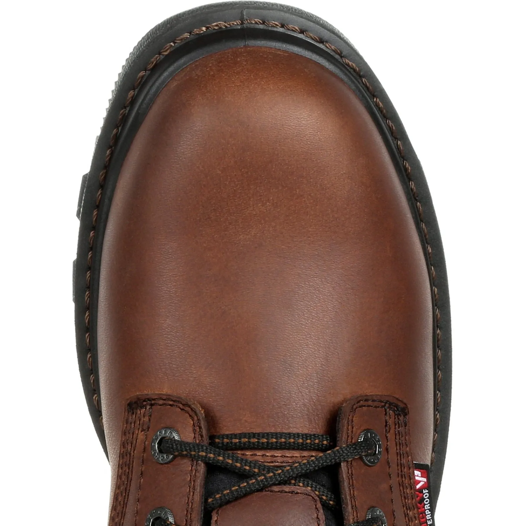 Rocky Men's Rams Horn 8" Waterproof Work Boot - Brown - RKK0296