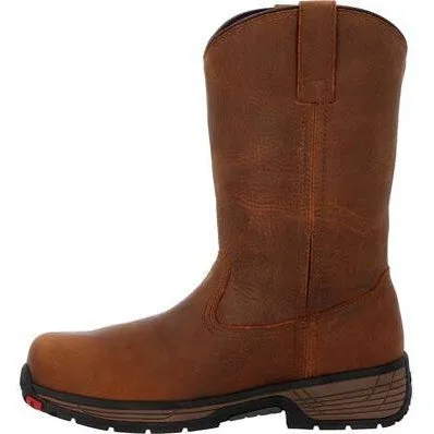 Rocky Men's Treadflex 11" Comp Toe WP Wellington Work Boot- Crazy Horse- RKK0469