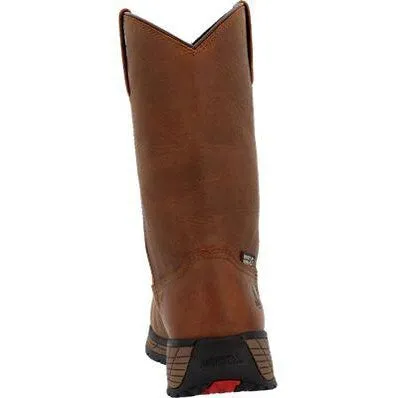 Rocky Men's Treadflex 11" Comp Toe WP Wellington Work Boot- Crazy Horse- RKK0469