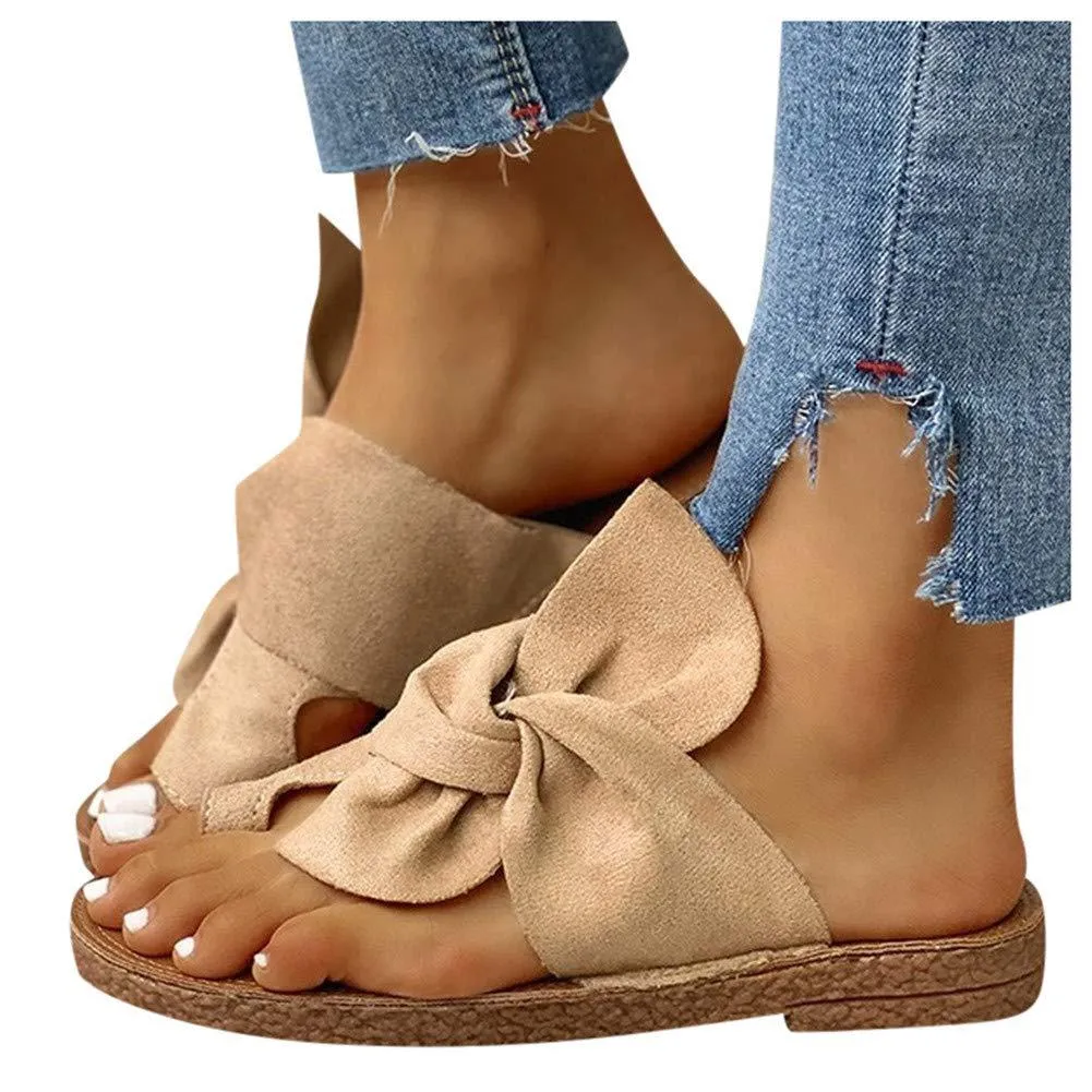 RXFSP Women Lazy Comfy Sandal Flat Bottom Trendy Slippers
