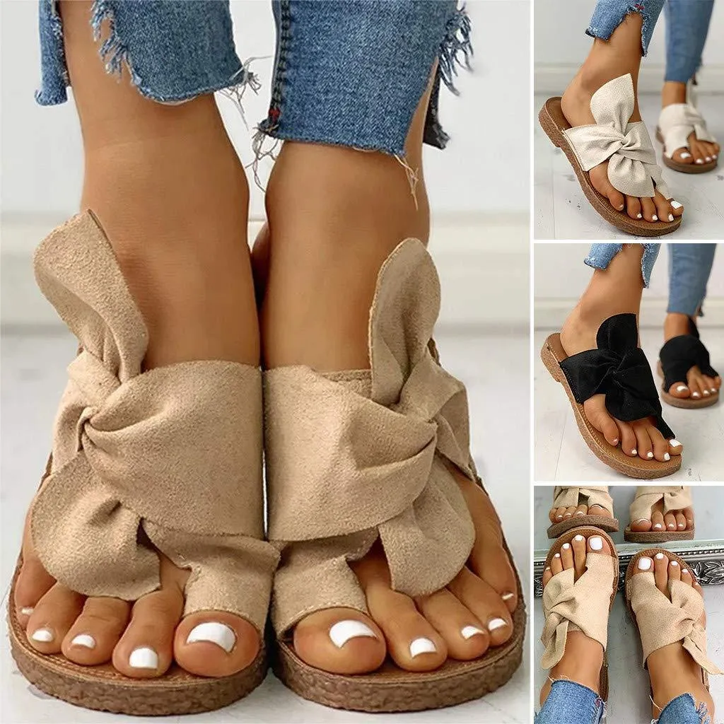 RXFSP Women Lazy Comfy Sandal Flat Bottom Trendy Slippers