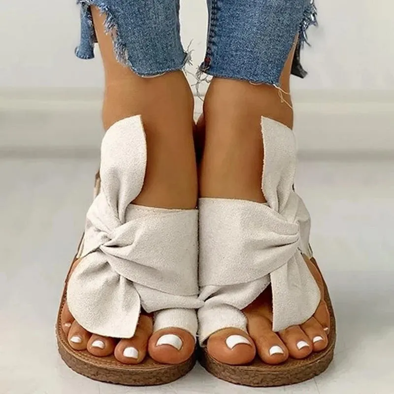 RXFSP Women Lazy Comfy Sandal Flat Bottom Trendy Slippers