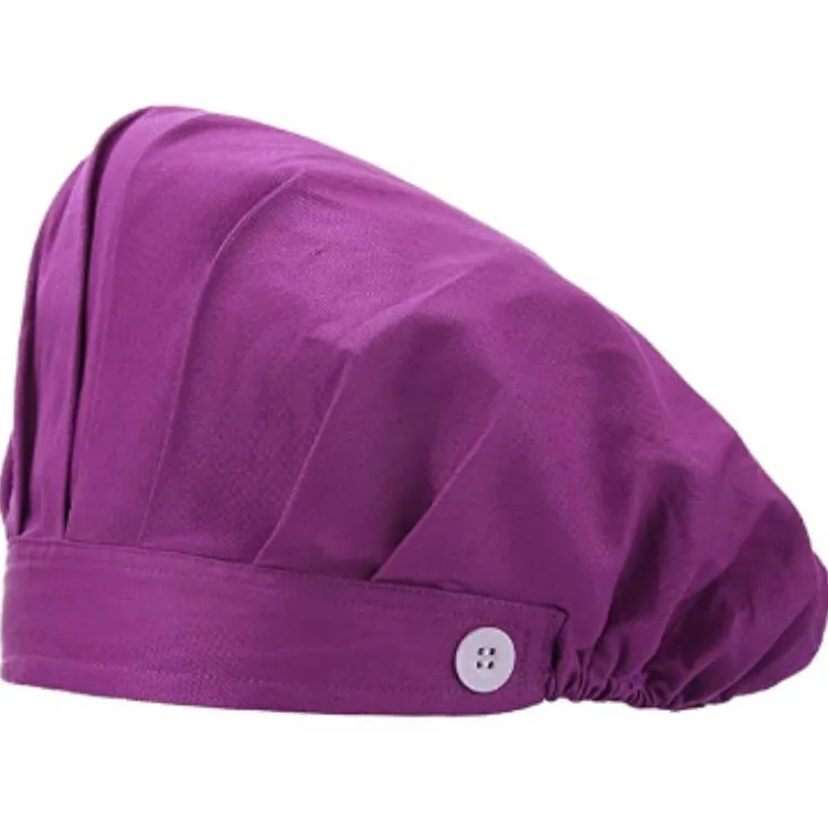Satin Lined Scrub Cap | Bouffant Scrub Cap | Surgical Scrub Cap | Scrub Cap | Unisex Scrub Cap | Scrub Cap with Buttons | Satin Lined Cap