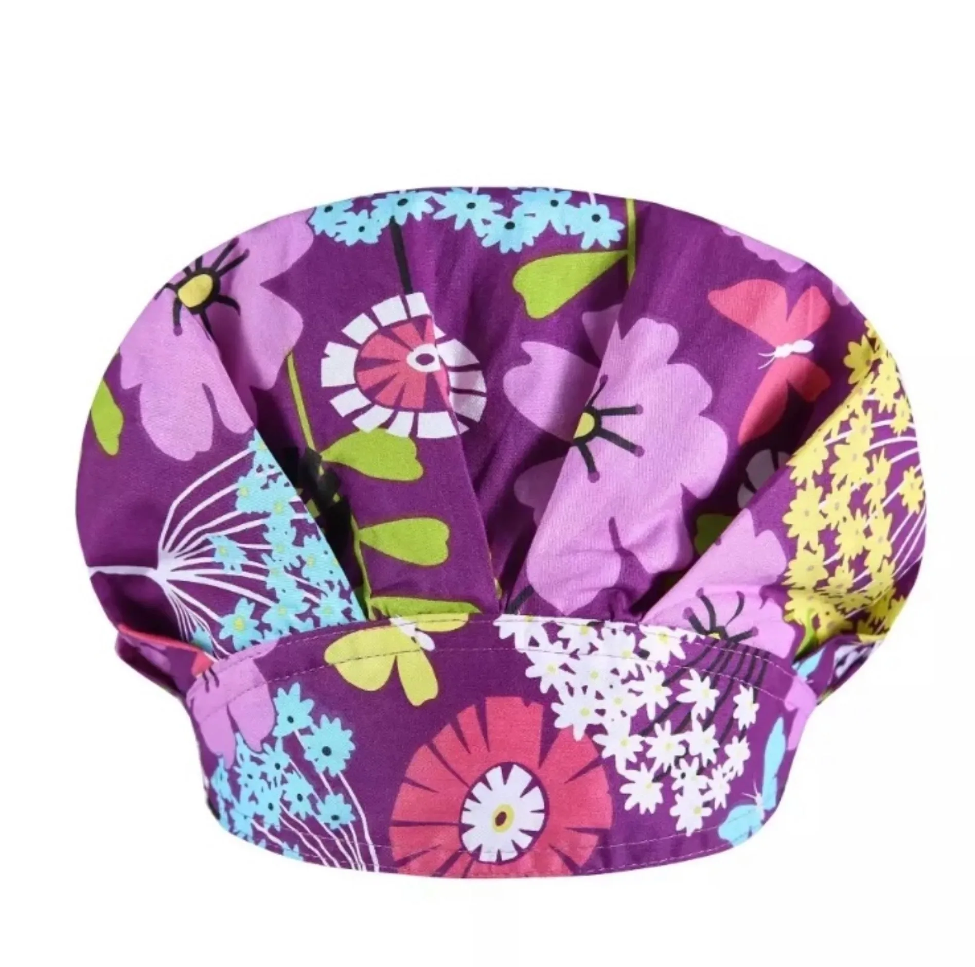 Satin Lined Scrub Cap | Bouffant Scrub Cap | Surgical Scrub Cap | Scrub Cap | Unisex Scrub Cap | Scrub Cap with Buttons | Satin Lined Cap