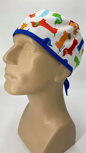Scrub Cap Medical Surgeon Head Cover Surgical Hat Nurse Nursing Operating Room, Dogs