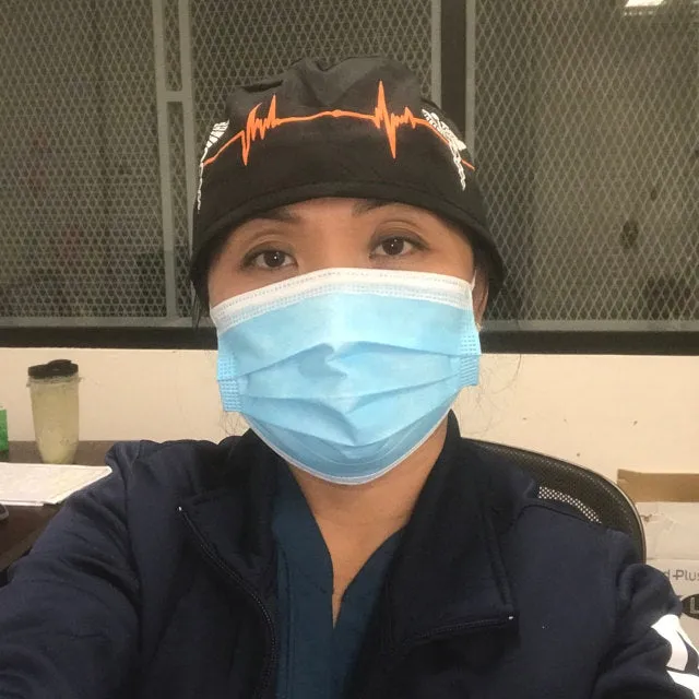 Scrub Cap Medical Surgeon Head Cover Surgical Hat Nurse Nursing Operating Room, EKG Caduceus