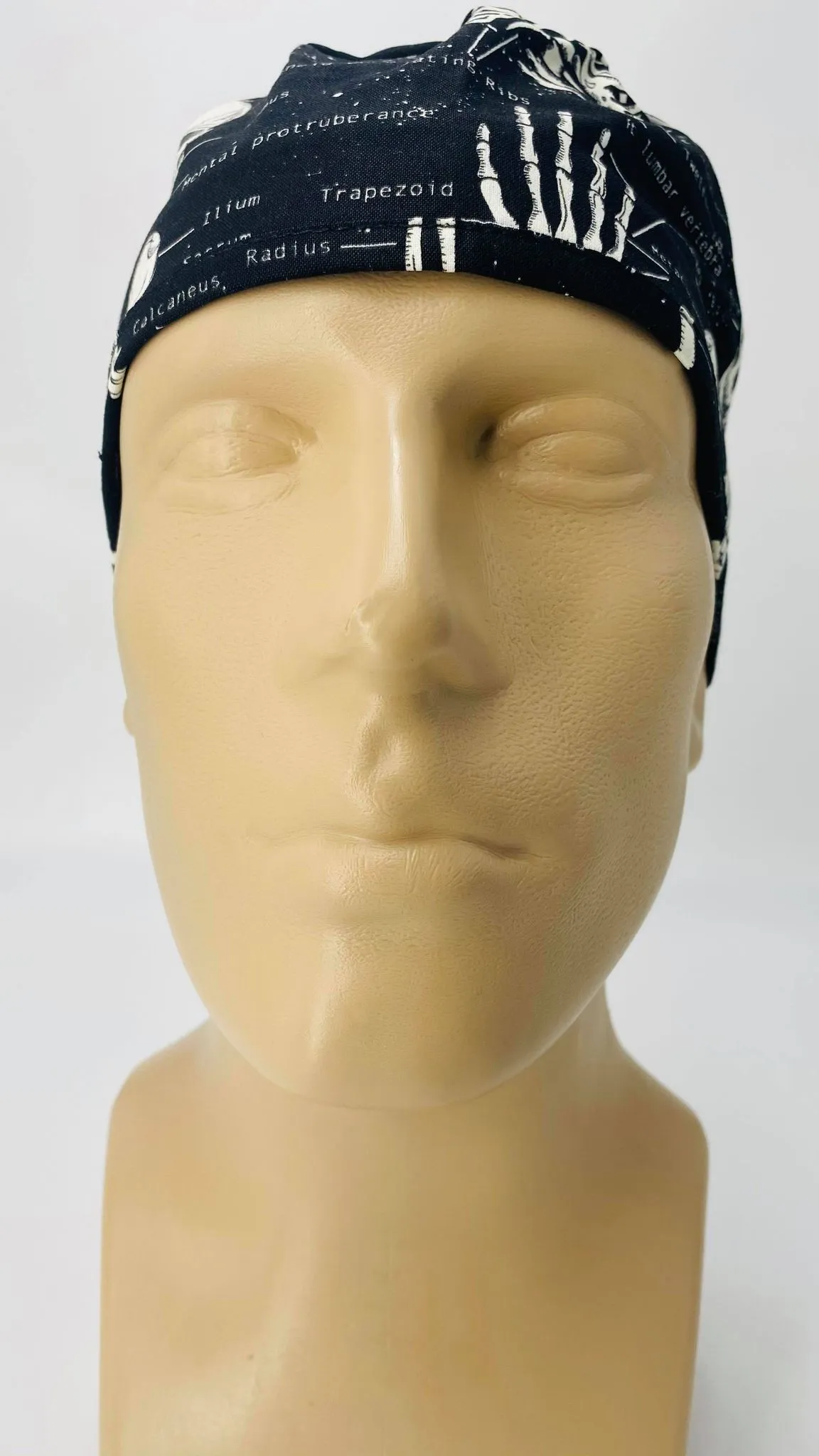 Scrub Cap Medical Surgeon Head Cover Surgical Hat Nurse Nursing Operating Room, Orthopedics Bones Skulls Hands