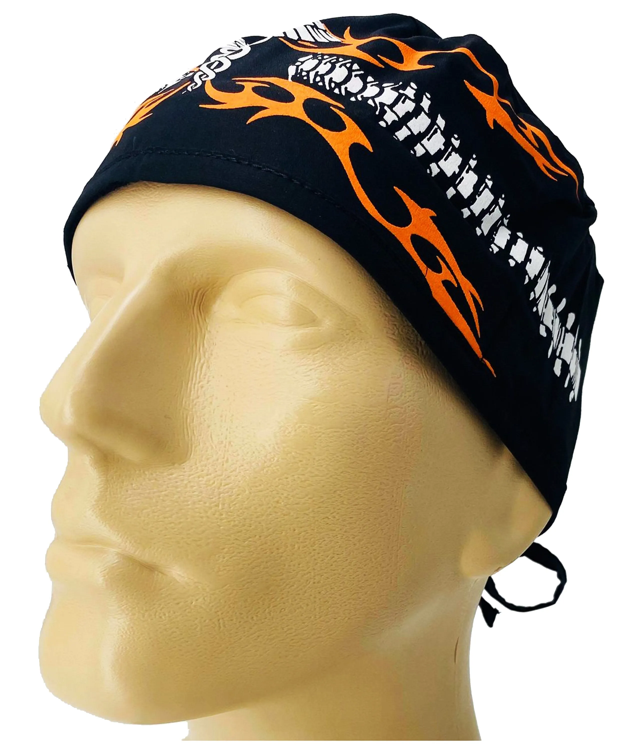 Scrub Cap Medical Surgeon Head Cover Surgical Hat Nurse Nursing Operating Room, Spine Bones Caduceus