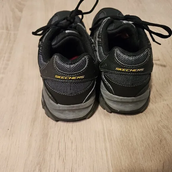 Skechers Cankton Steel Toe Construction Shoe Black Mens Size 7.5 77055 Sneaker
