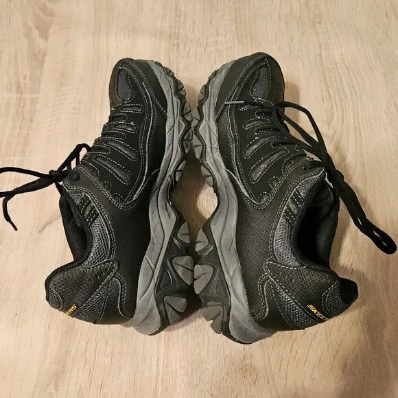 Skechers Cankton Steel Toe Construction Shoe Black Mens Size 7.5 77055 Sneaker