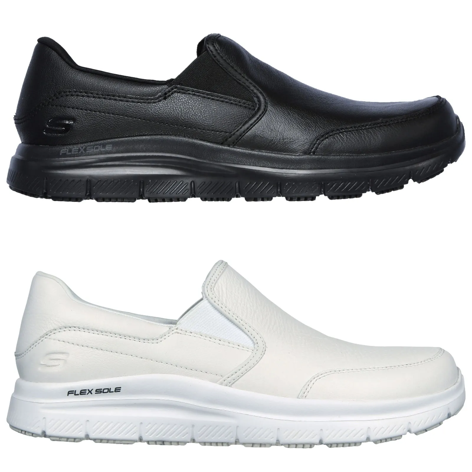 Skechers Mens Bronwood Slip-Resistant Work Shoes