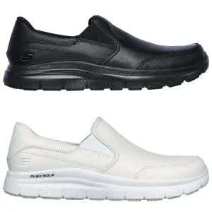 Skechers Mens Bronwood Slip-Resistant Work Shoes