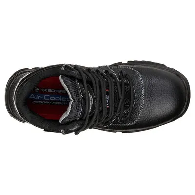 Skechers Work Relaxed Fit Burgin Sosder Composite Toe Boots in Black 77144 BLK