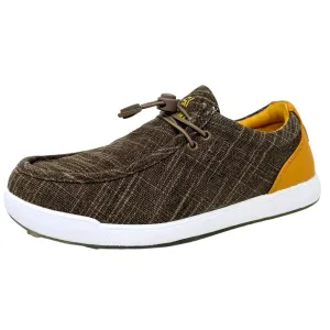 SKŌNI Men's Golf Shoe Waterproof- Brown/Ochre