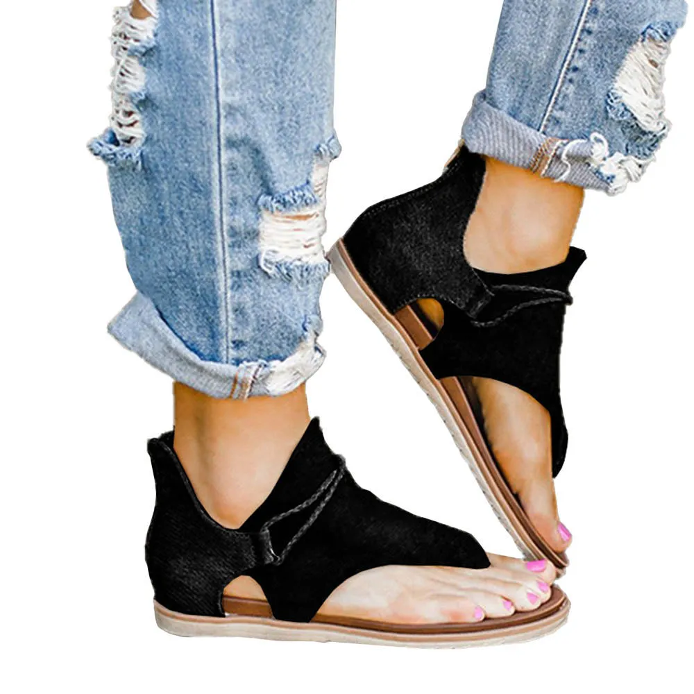 Slip Inside Suede Sandals