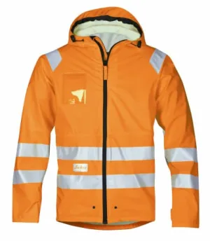 Snickers 8233 High Visibility Waterproof Breathable Work Jacket EN343 Class 3 - 8233