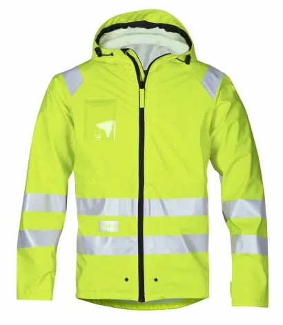 Snickers 8233 High Visibility Waterproof Breathable Work Jacket EN343 Class 3 - 8233