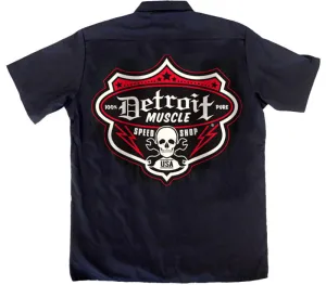 Speedshop Shield Workshirt, Black w Red