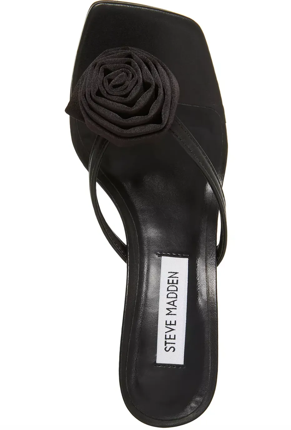 Square Toe Rose Kitten Heel