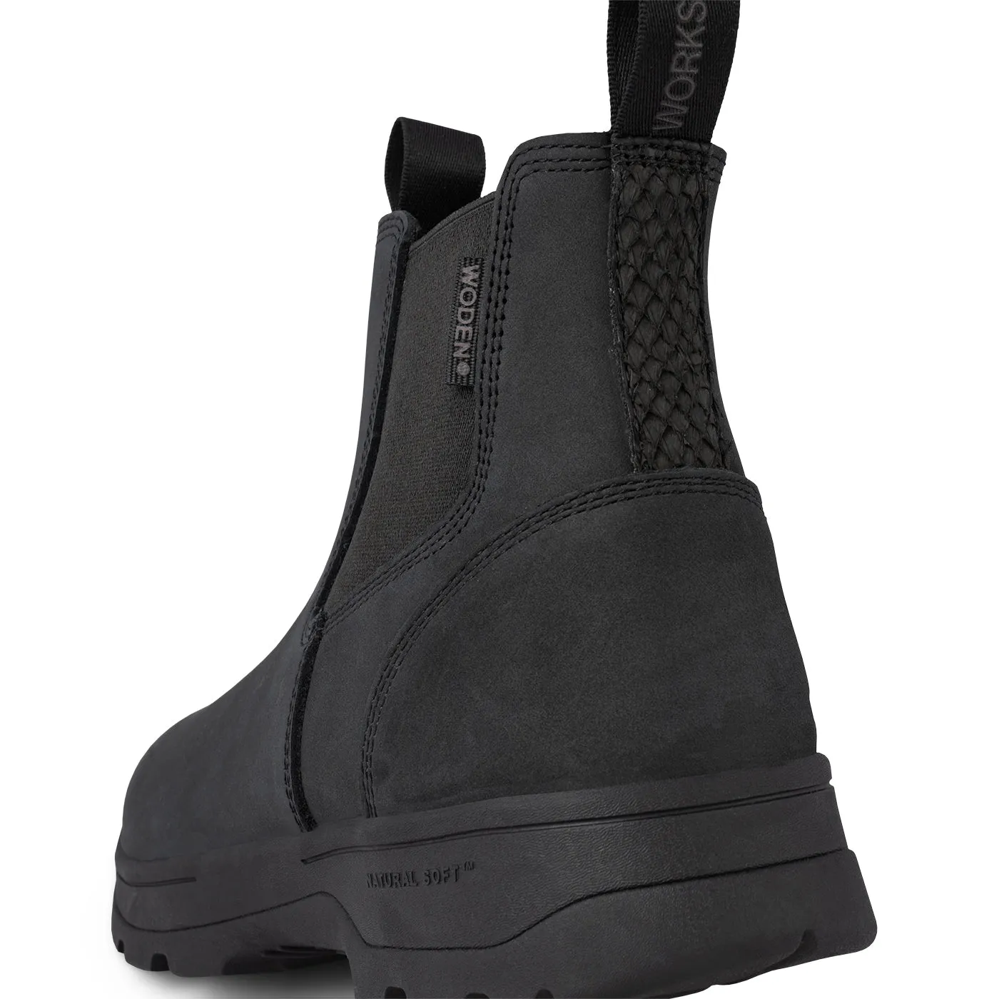 Svend Leather Waterproof - Black