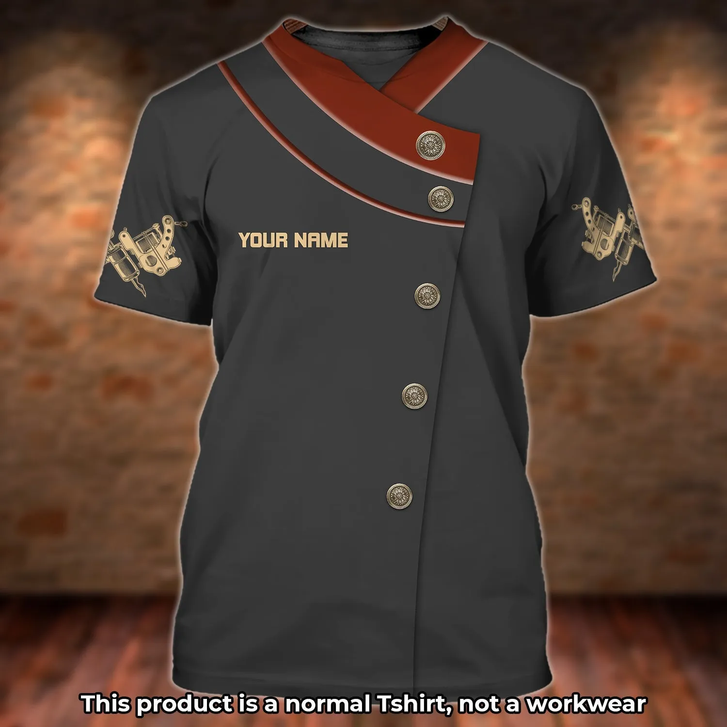 Tattoo Artist Shop Personalized Name T-Shirt [Non Workwear]