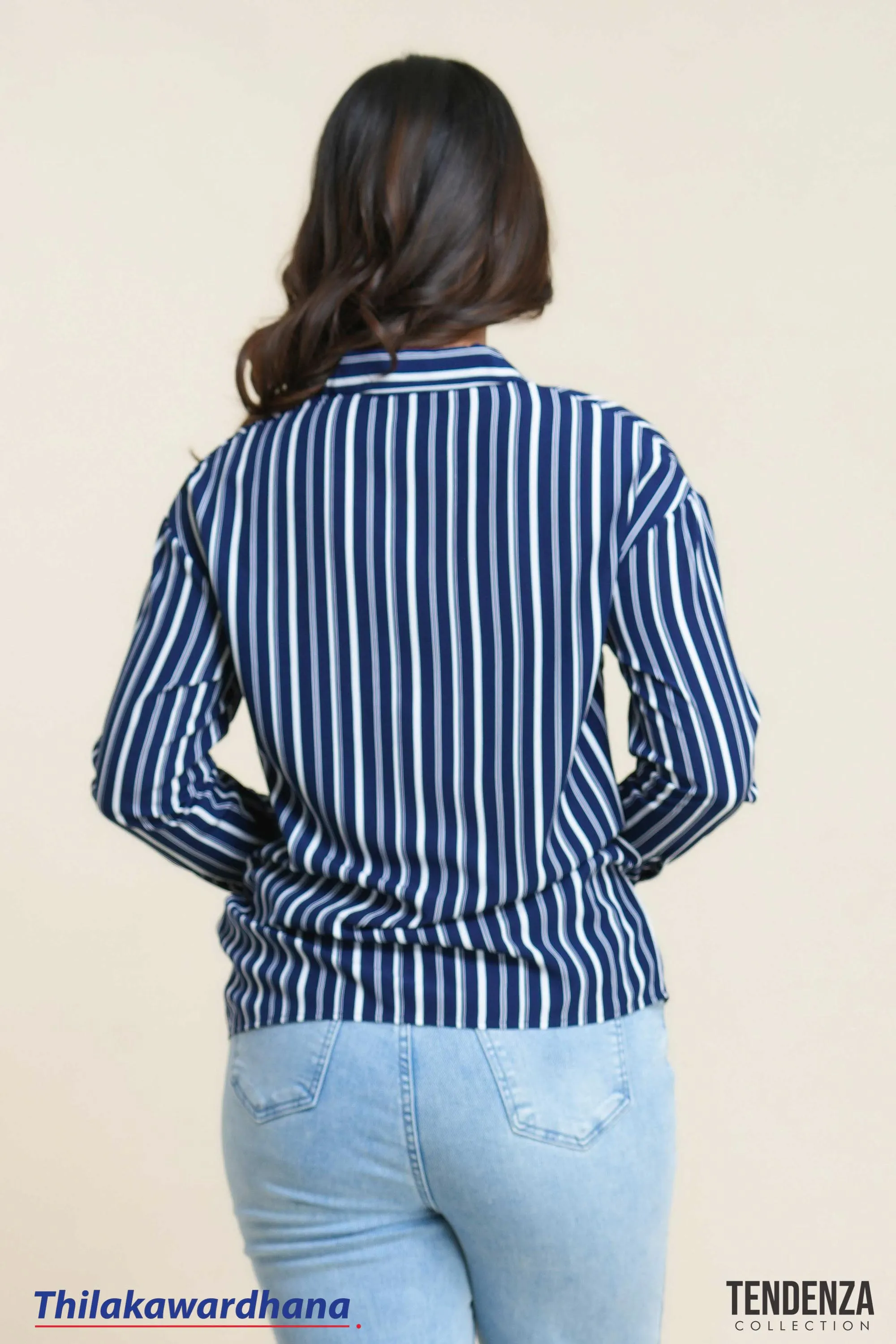 Tendenza Dropped Shoulder Striped Shirt