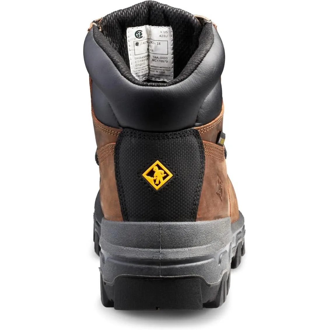 Terra Men's Sentry 2020 6" Comp Toe WP Safety Work Boot -Brown- 4NRXBN