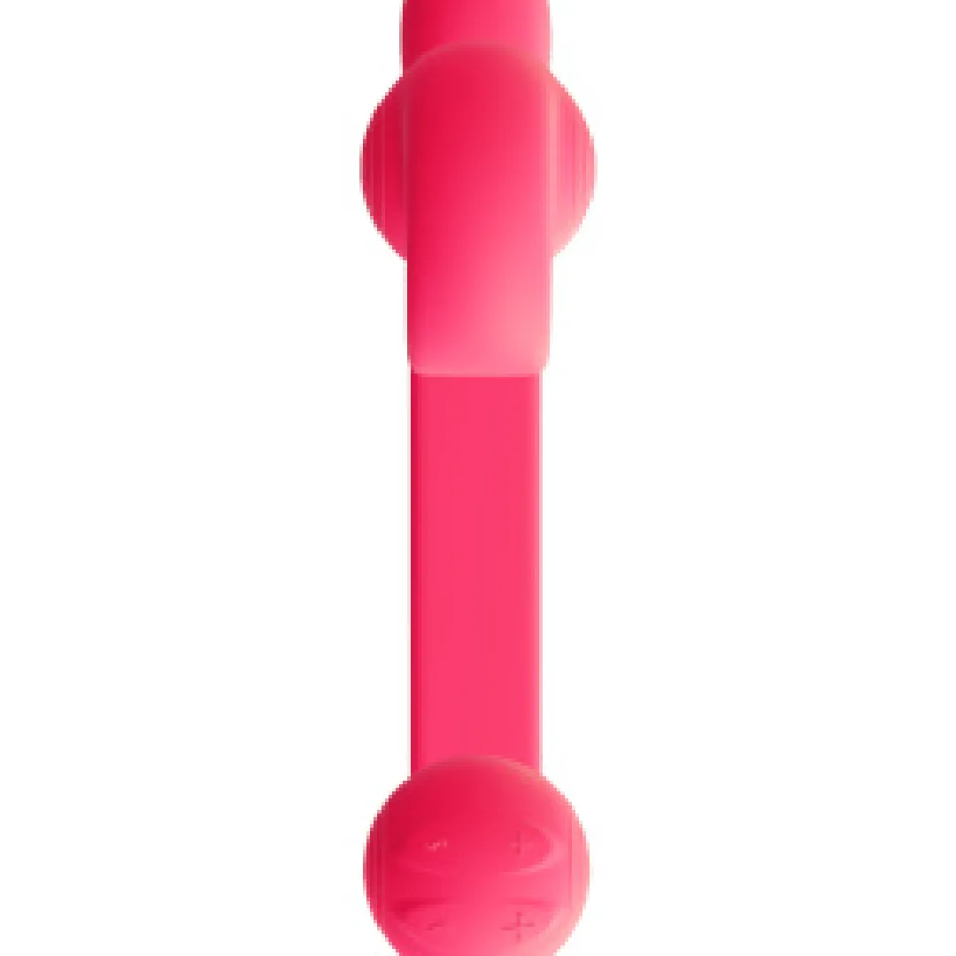 The Snail Silicone Waterproof Dual Stimulating Vibrator - Pink