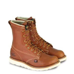 Thorogood 804-4364 Men's American Heritage 8" Tobacco-Tanned Leather Plain Toe MAXWear Wedge™ Steel Safety Toe Work Boot