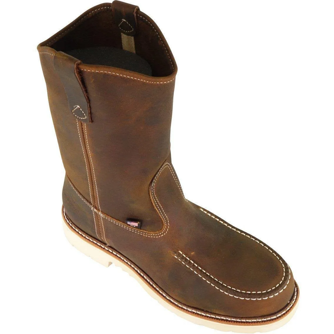 Thorogood Men's 11" USA Made Ranch Stteel Moc Toe Work Boot Brown 804-3311