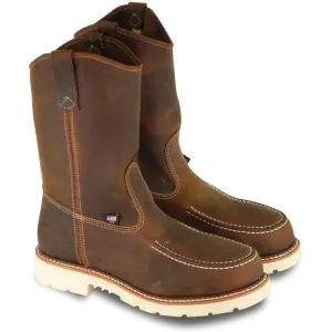 Thorogood Men's 11" USA Made Ranch Stteel Moc Toe Work Boot Brown 804-3311