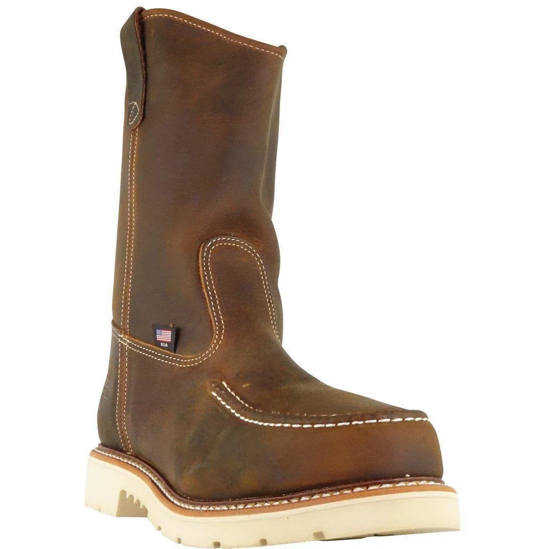Thorogood Men's 11" USA Made Ranch Stteel Moc Toe Work Boot Brown 804-3311