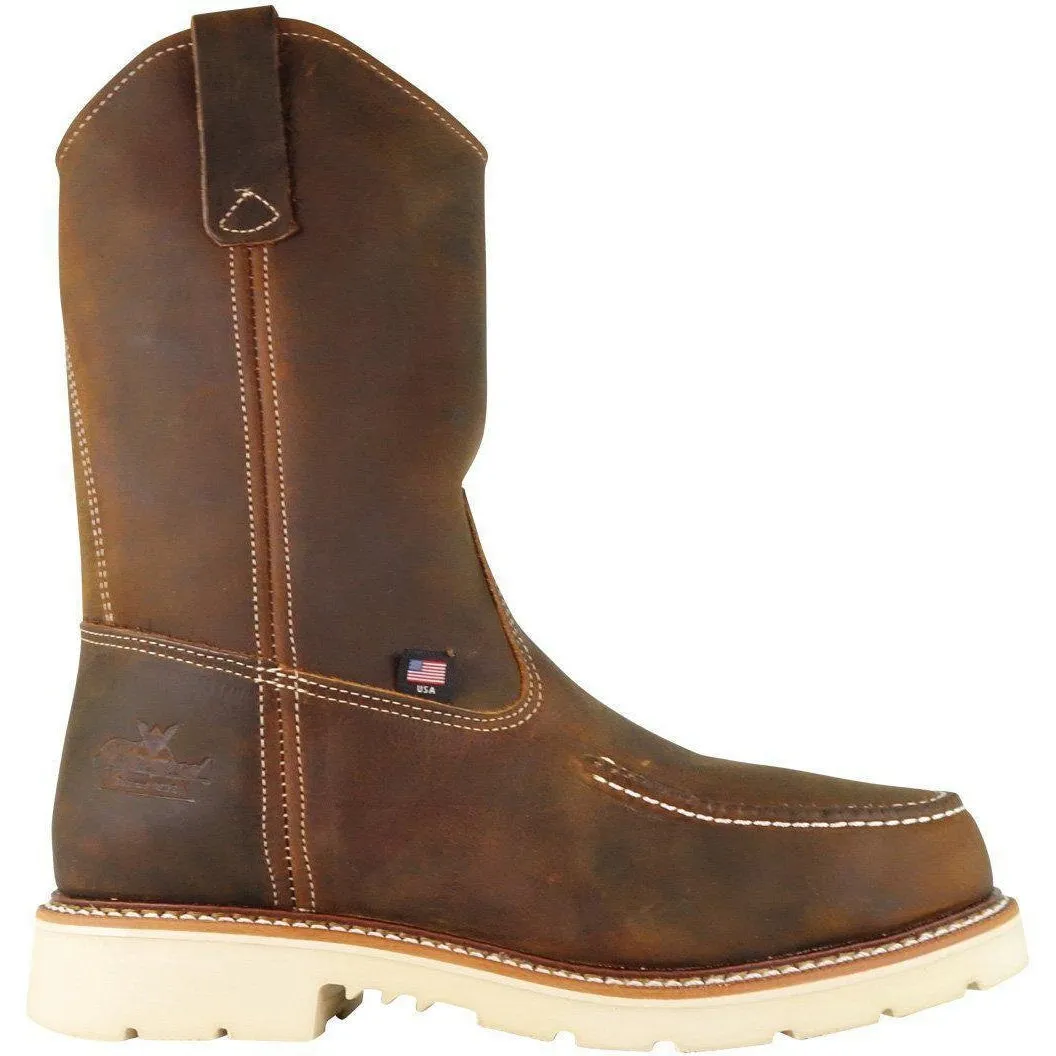 Thorogood Men's 11" USA Made Ranch Stteel Moc Toe Work Boot Brown 804-3311