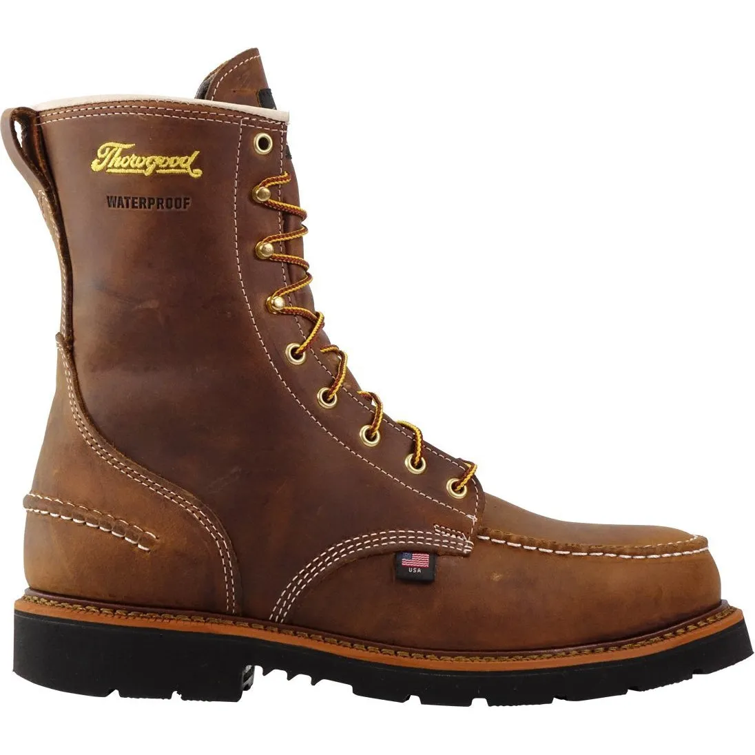 Thorogood Men's 1957 Series 8" Steel Toe USA Made Waterproof Work Boot - 804-3898