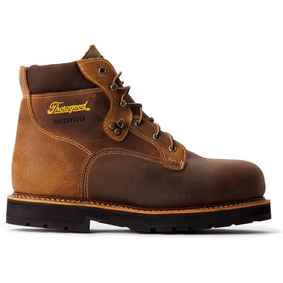 Thorogood Men's Iron River Series 6" Composite Toe Waterproof Work Boot -Brown- 804-4144