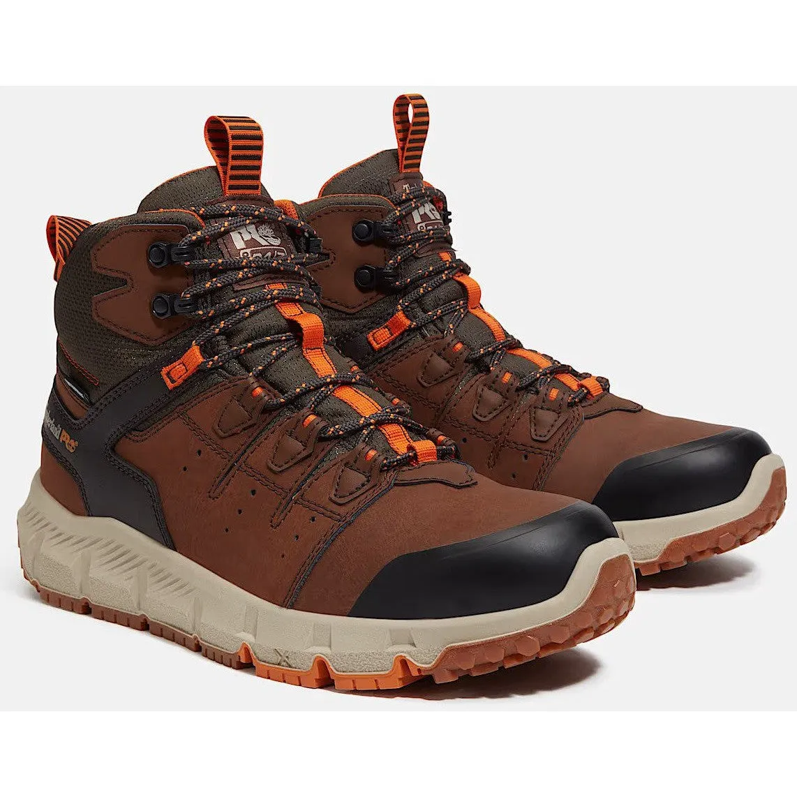 Timberland Pro Men's Tempe 6" Soft Toe WP Work Boot- Brown- TB0A63WQEPB