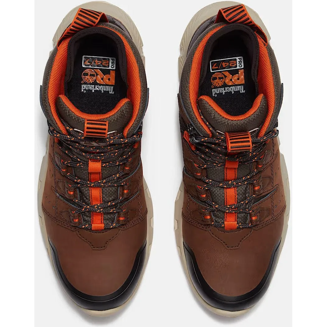 Timberland Pro Men's Tempe 6" Soft Toe WP Work Boot- Brown- TB0A63WQEPB