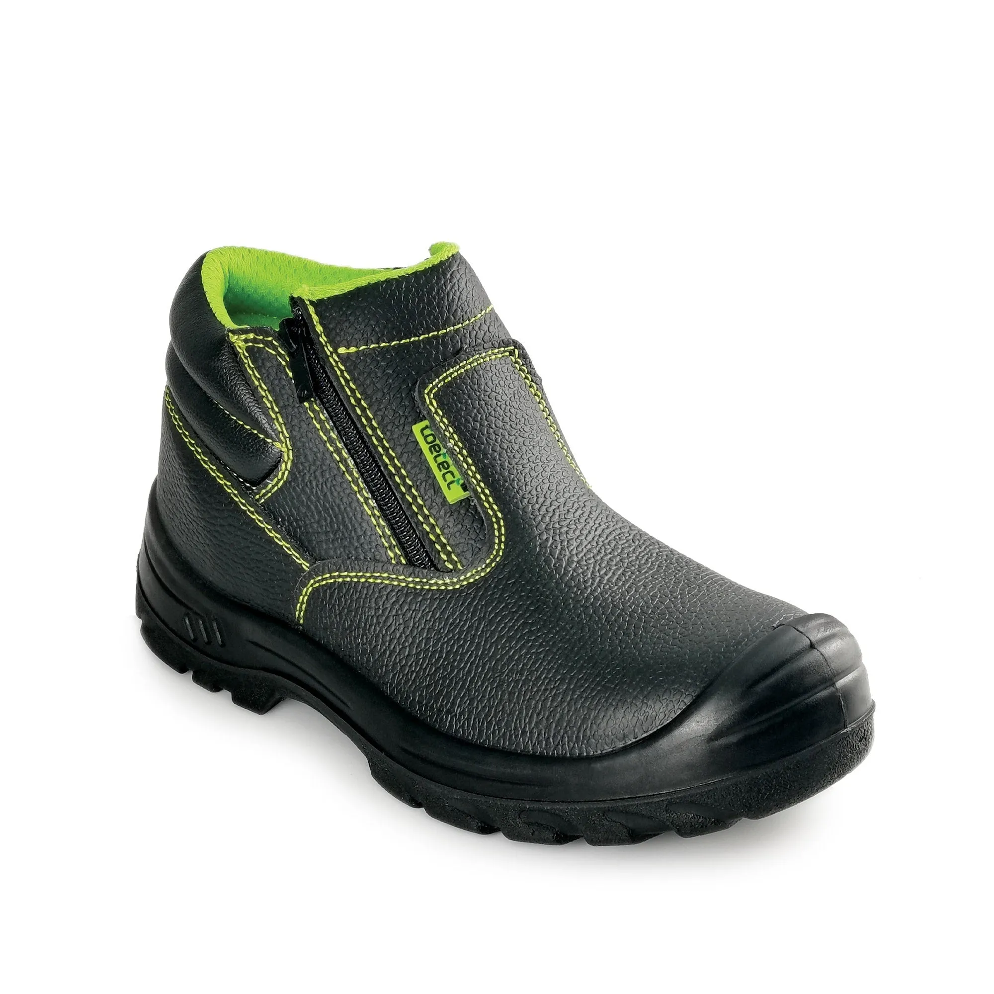 TOETECT | TOE-SR1003 Men Mid Cut Double Zip Safety Shoes