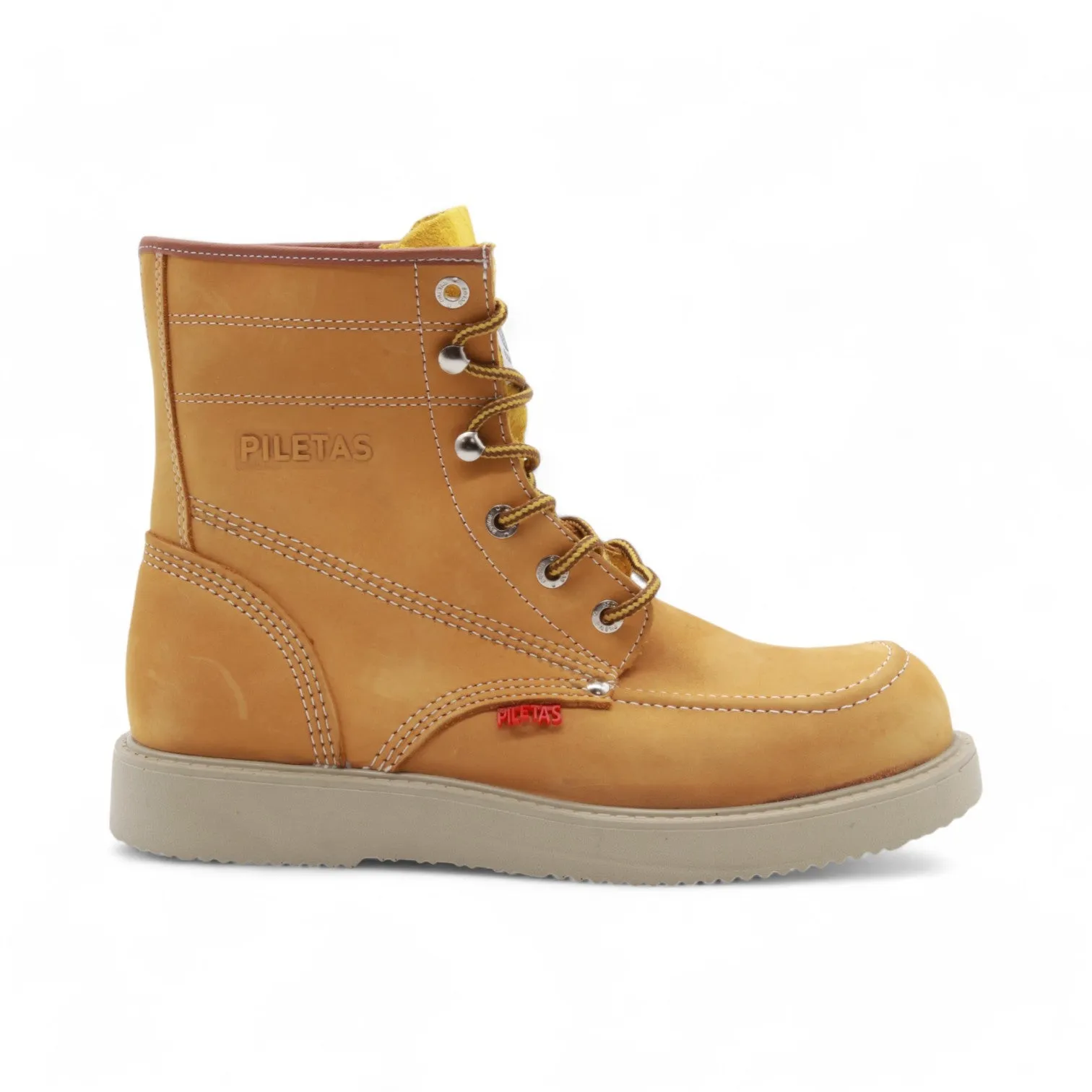 Trooper Men's Camel Leather Steel Toe Boots