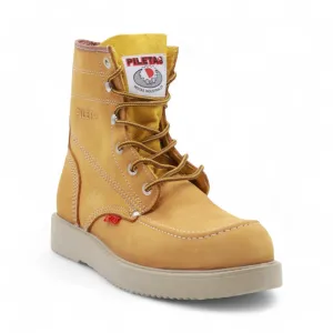 Trooper Men's Camel Leather Steel Toe Boots