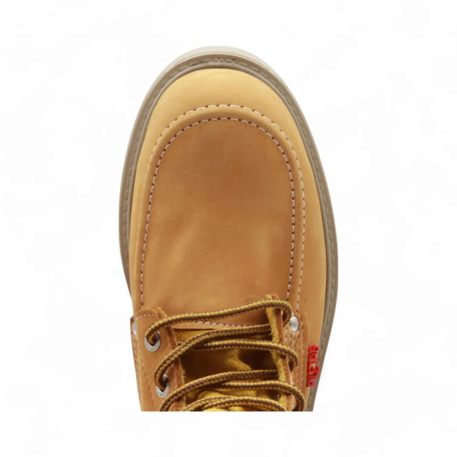 Trooper Men's Camel Leather Steel Toe Boots