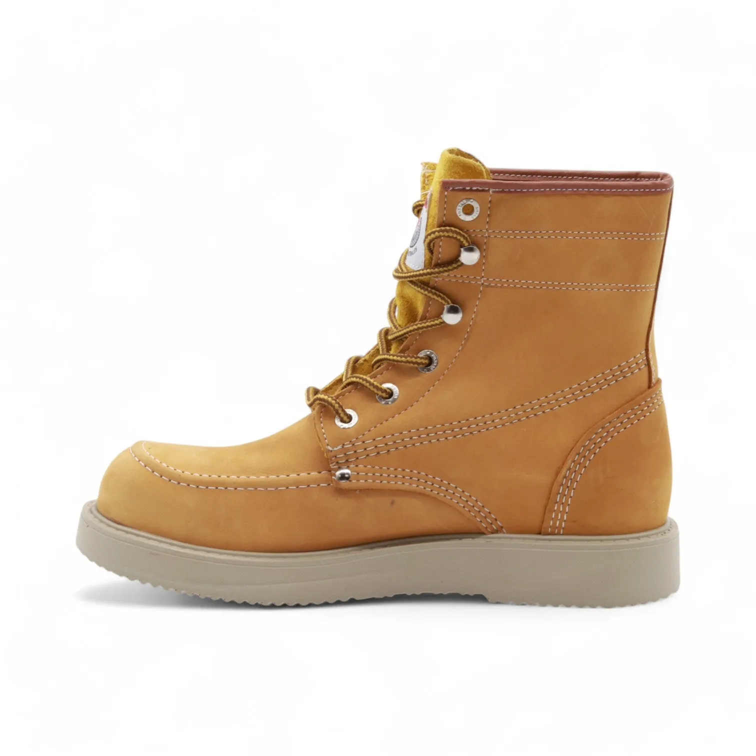 Trooper Men's Camel Leather Steel Toe Boots