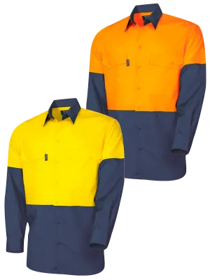 Tru Workwear Cool Performance 2 Tone Hi Vis Ripstop Shirt DS2169