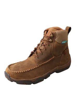 TWISTED X MENS 6" DRIVING MOC HIKER BOOT- WATERPROOF