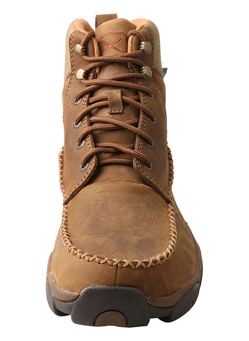 TWISTED X MENS 6" DRIVING MOC HIKER BOOT- WATERPROOF